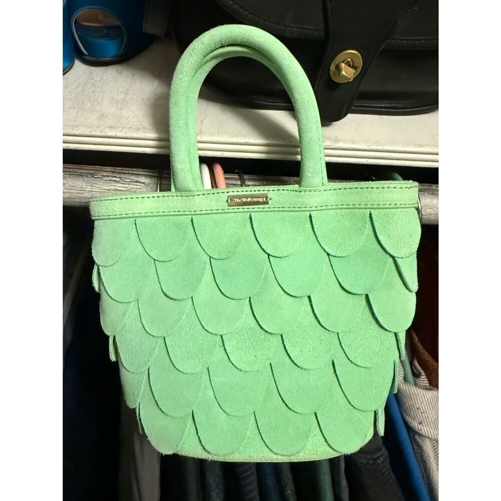 The Wolf Gang Scalloped Suede Mini Tote